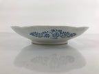 Japanese Porcelain Small Plate Kozara Vtg Sometsuke Peony Botan Blue White PY652