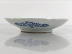 Japanese Porcelain Small Plate Kozara Vtg Sometsuke Peony Botan Blue White PY657