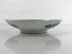 Japanese Porcelain Small Plate Kozara Vtg Sometsuke Peony Botan Blue White PY658