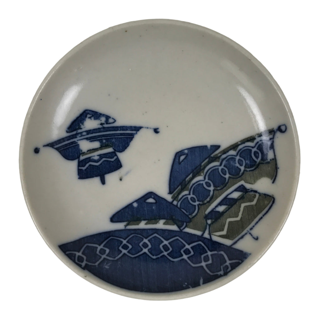 Japanese Porcelain Small Plate Mamezara Side Dish Sometsuke Blue Yajirobei Y433