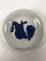 Japanese Porcelain Small Plate Mamezara Vtg Blue Sometsuke Shishi Lion PY636