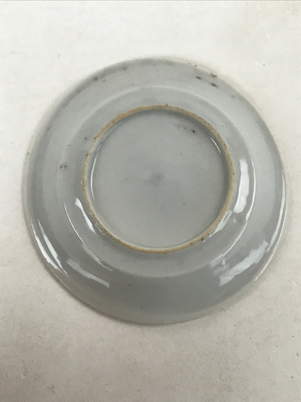 Japanese Porcelain Small Plate Mamezara Vtg Blue Sometsuke Shishi Lion PY639