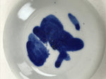 Japanese Porcelain Small Plate Mamezara Vtg Blue Sometsuke Shishi Lion PY639