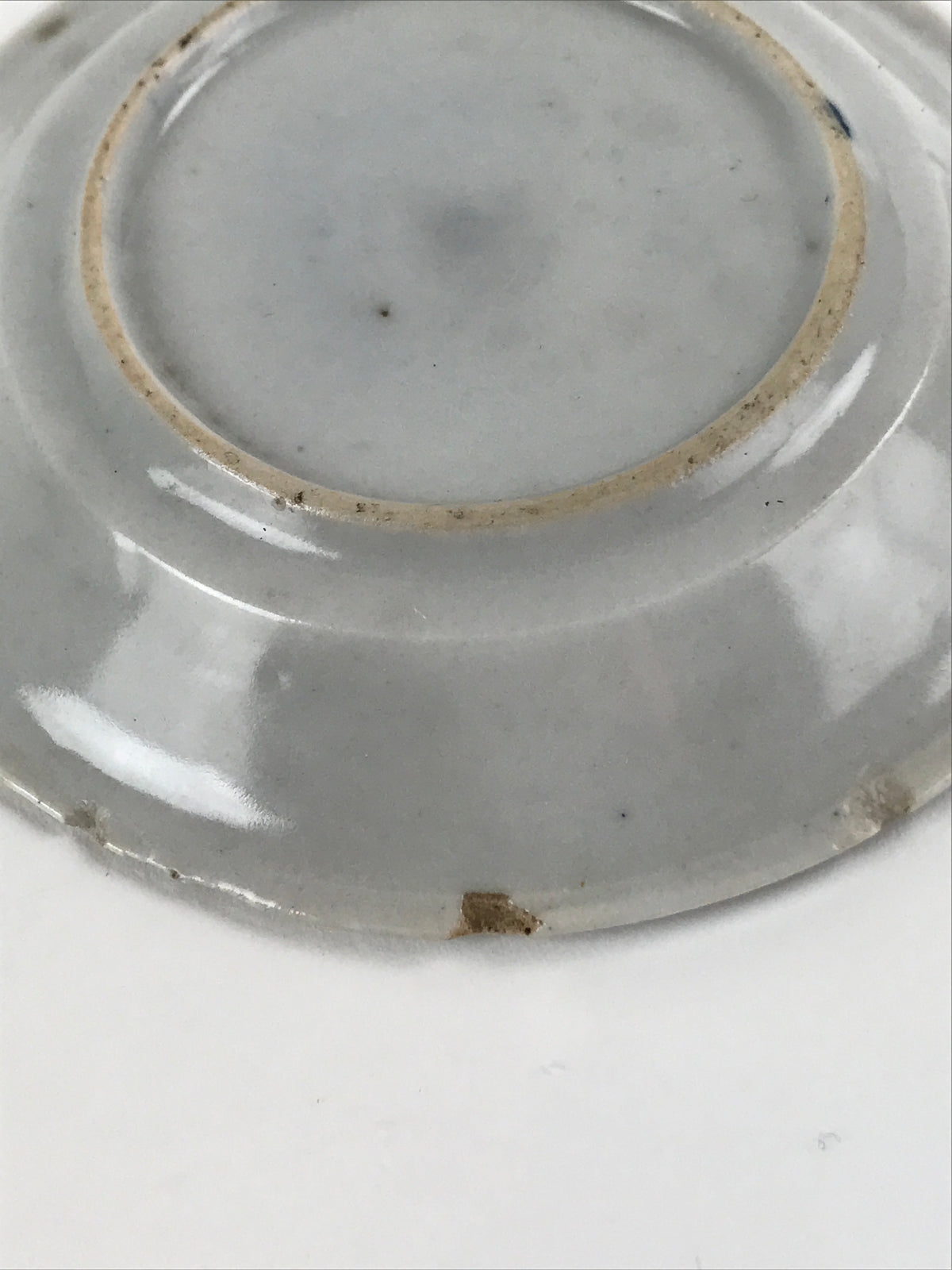 Japanese Porcelain Small Plate Mamezara Vtg Blue Sometsuke Shishi Lion PY796