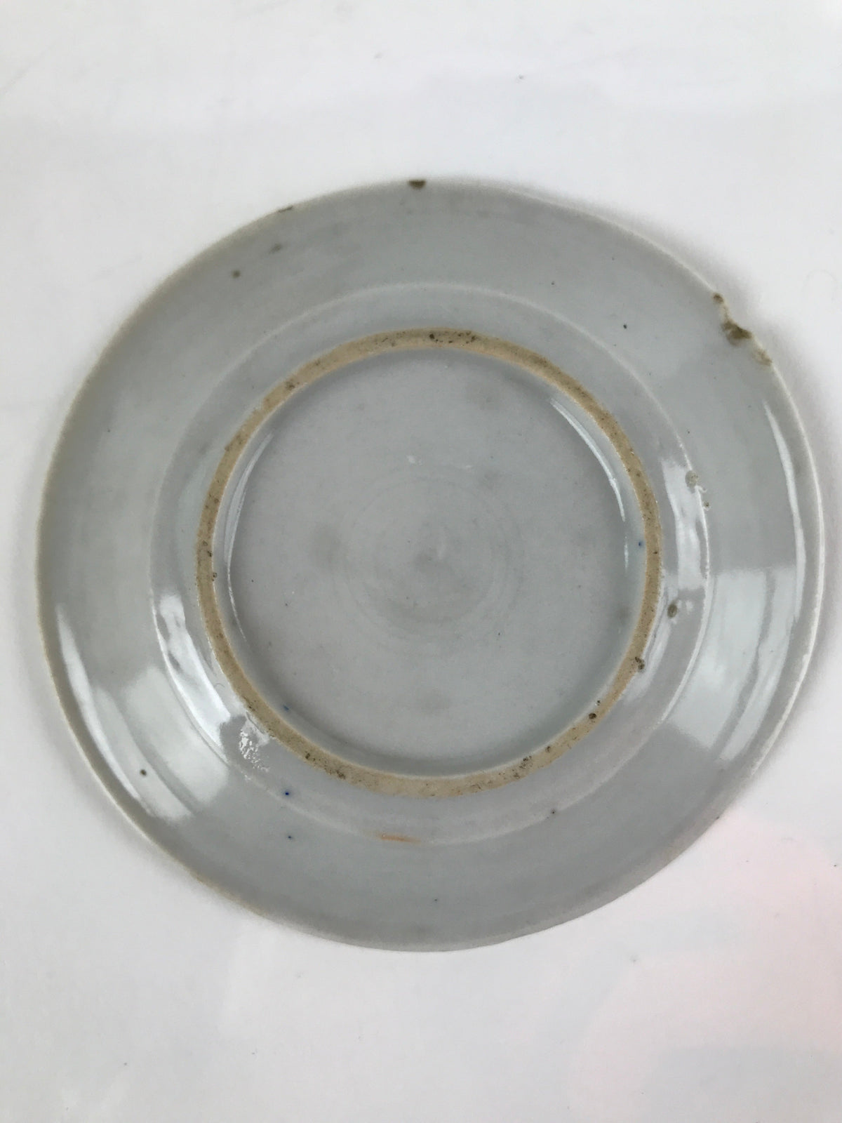 Japanese Porcelain Small Plate Mamezara Vtg Blue Sometsuke Shishi Lion PY802