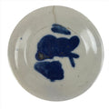 Japanese Porcelain Small Plate Mamezara Vtg Blue Sometsuke Shishi Lion PY807