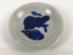 Japanese Porcelain Small Plate Mamezara Vtg Blue Sometsuke Shishi Lion PY810