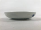 Japanese Porcelain Small Plate Mamezara Vtg Blue White Sometsuke Plants PY626