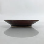 Japanese Porcelain Small Plate Mamezara Vtg Sara Simple Brown Soy Sauce Y66