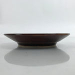 Japanese Porcelain Small Plate Mamezara Vtg Sara Simple Brown Soy Sauce Y66