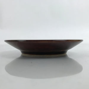 Japanese Porcelain Small Plate Mamezara Vtg Sara Simple Brown Soy Sauce Y66