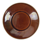 Japanese Porcelain Small Plate Mamezara Vtg Sara Simple Brown Soy Sauce Y66