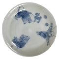 Japanese Porcelain Small Plate Mamezara Vtg Side Dish Blue Karako Children Y486