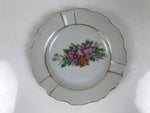 Japanese Porcelain Small Plate Mamezara Vtg Side Dish Pink Peony White Gold Y430