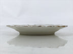 Japanese Porcelain Small Plate Mamezara Vtg Side Dish Pink Peony White Gold Y430