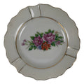 Japanese Porcelain Small Plate Mamezara Vtg Side Dish Pink Peony White Gold Y430