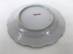 Japanese Porcelain Small Plate Mamezara Vtg Side Dish Pink Peony White Gold Y431