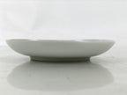 Japanese Porcelain Small Plate Mamezara Vtg Side Dish White Peach Momo Gold Y432