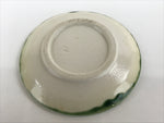 Japanese Porcelain Small Plate Mamezara Vtg Simple Green White Glaze PY746