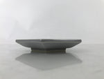 Japanese Porcelain Small Serving Plate Meimeizara Hexagon Pine Tree Gray Y216