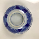 Japanese Porcelain Sometsuke Bowl Owan Vtg Pottery White Blue Floral Soup Y311