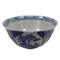 Japanese Porcelain Sometsuke Bowl Owan Vtg Pottery White Blue Floral Soup Y311