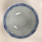Japanese Porcelain Sometsuke Bowl Owan Vtg Pottery White Blue Floral Soup Y312