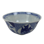 Japanese Porcelain Sometsuke Bowl Owan Vtg Pottery White Blue Floral Soup Y313