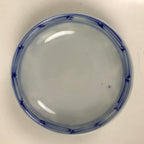 Japanese Porcelain Sometsuke Lidded Bowl Owan Vtg Pottery White Blue Floral Y301