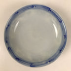Japanese Porcelain Sometsuke Lidded Bowl Owan Vtg Pottery White Blue Floral Y308