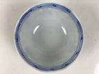 Japanese Porcelain Sometsuke Lidded Bowl Owan Vtg Pottery White Blue Floral Y314
