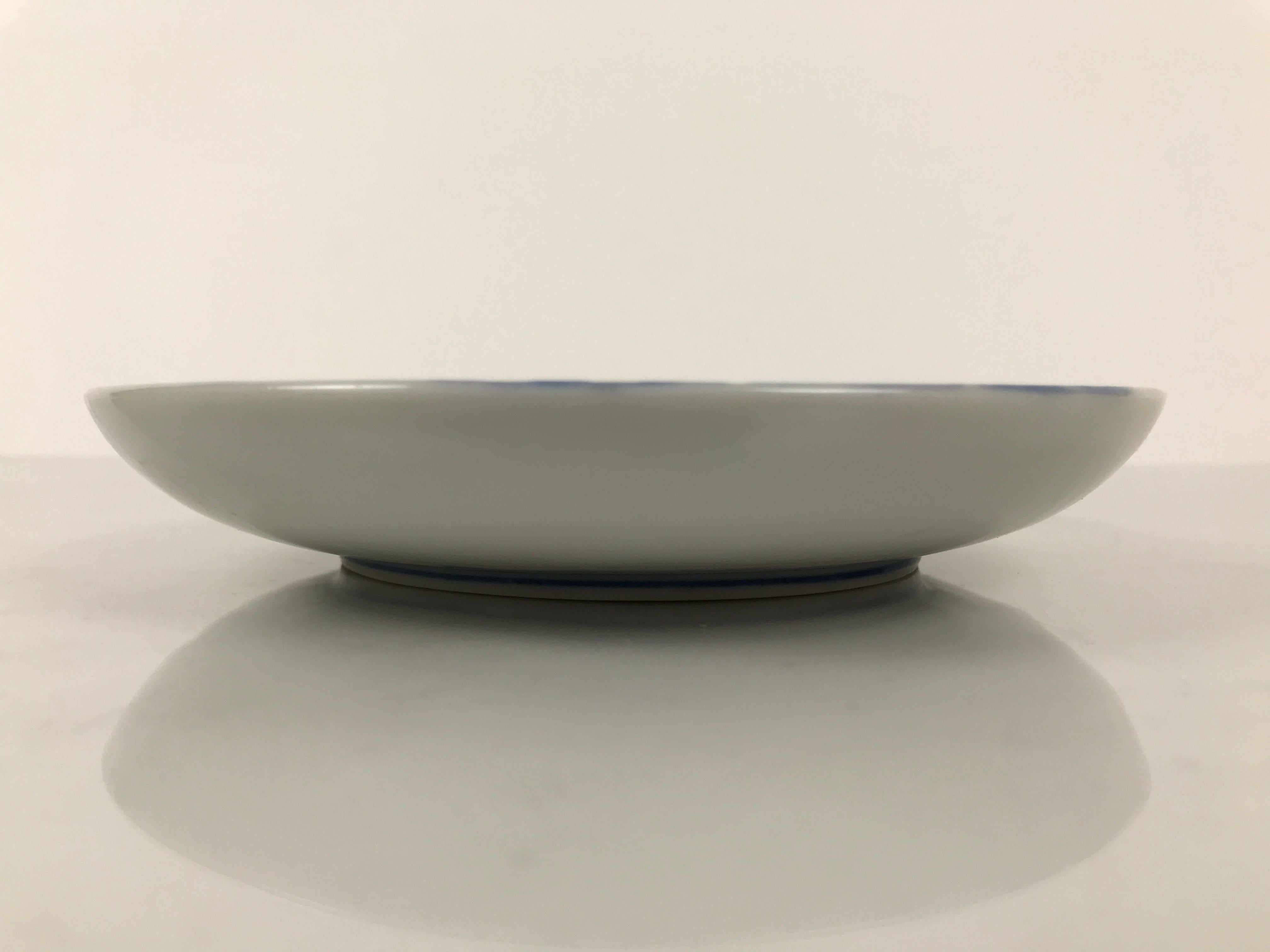 Japanese Porcelain Sometsuke Plate Sara Vtg Kozara Cherry Blossom Blue Pink Y451