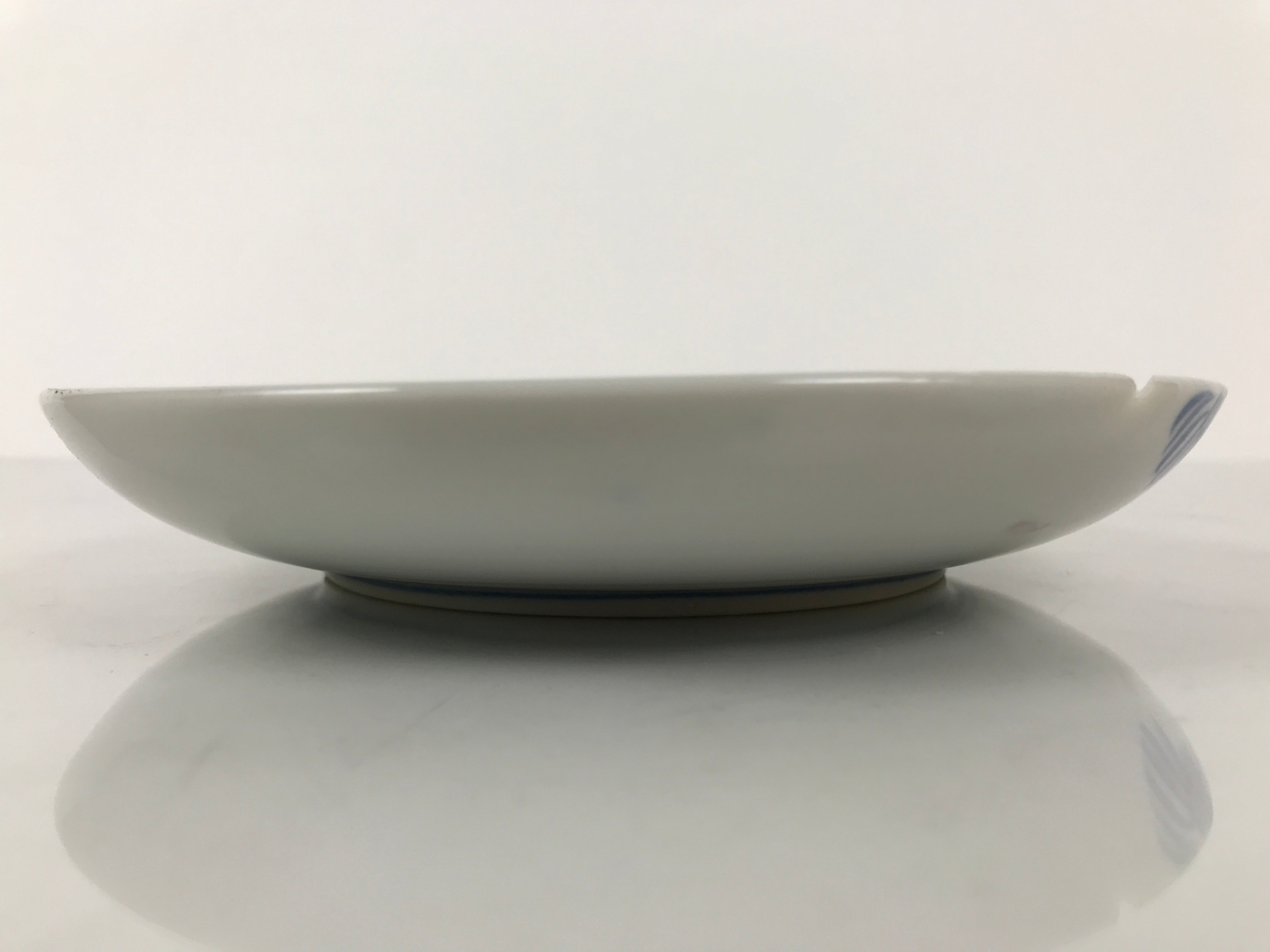 Japanese Porcelain Sometsuke Plate Sara Vtg Kozara Cherry Blossom Blue Pink Y451