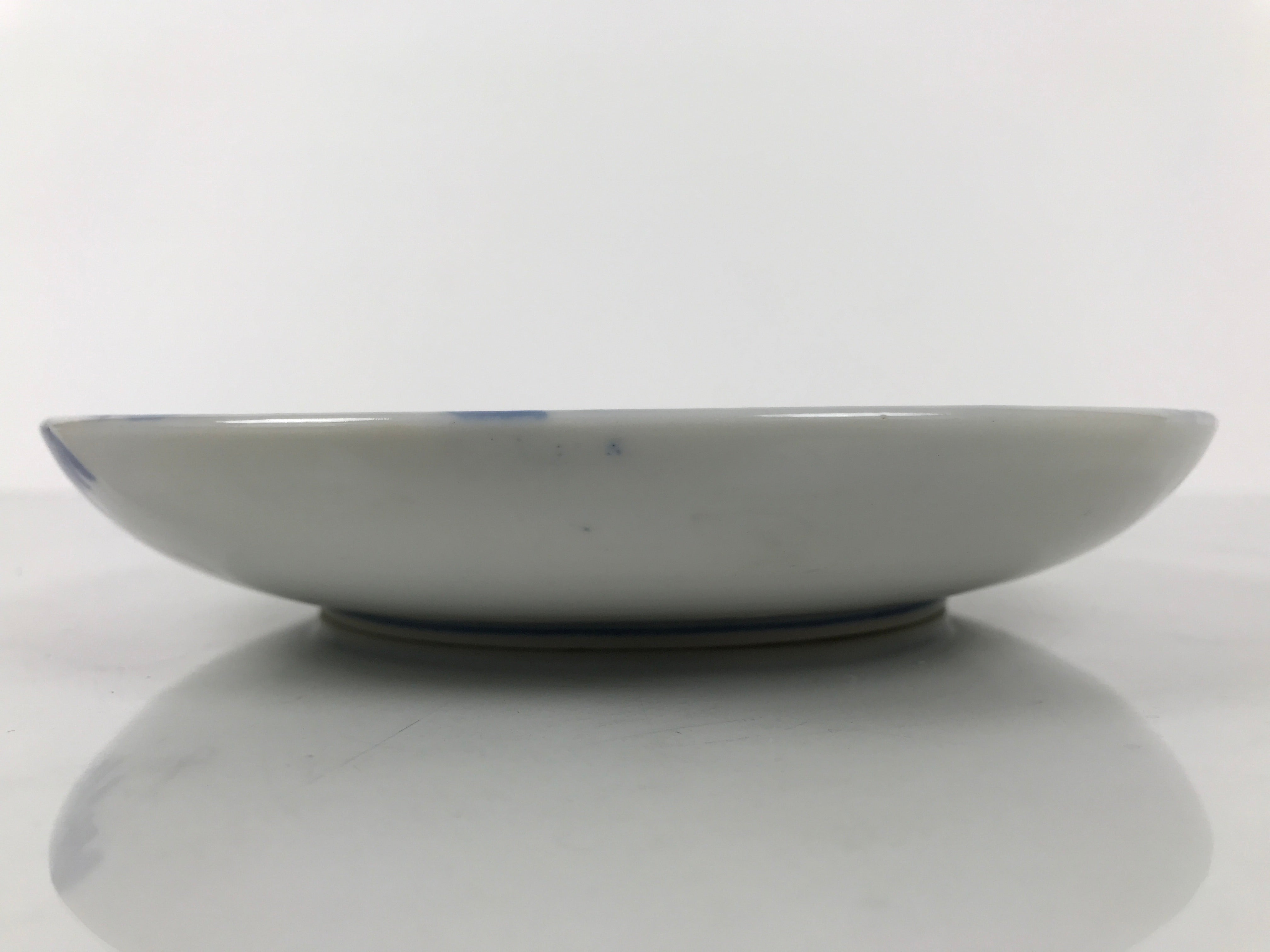 Japanese Porcelain Sometsuke Plate Sara Vtg Kozara Cherry Blossom Blue Pink Y451