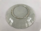Japanese Porcelain Sometsuke Plate Vtg Blue White Uchiwa Maple Leaf Plum PY786