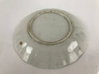 Japanese Porcelain Sometsuke Plate Vtg Blue White Uchiwa Maple Leaf Plum PY787