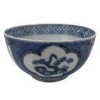 Japanese Porcelain Sometsuke Rice Bowl Owan Pottery White Blue Plum Pine Y478