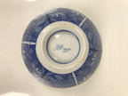 Japanese Porcelain Sometsuke Rice Bowl Owan Vtg Kobachi White Blue Bamboo Y510