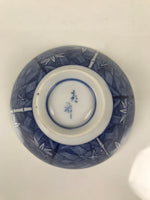 Japanese Porcelain Sometsuke Rice Bowl Owan Vtg Kobachi White Blue Bamboo Y511