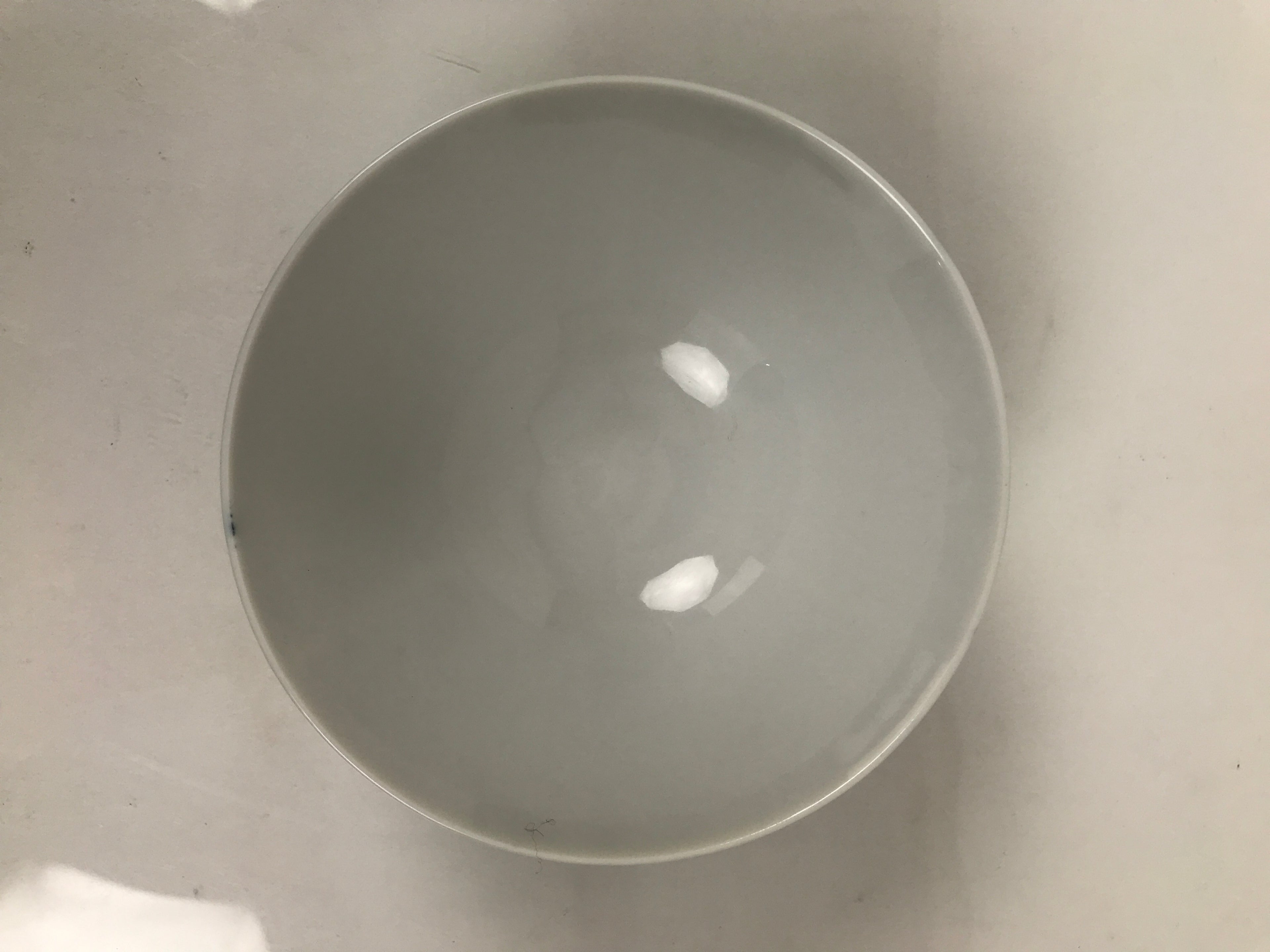 Japanese Porcelain Sometsuke Rice Bowl Owan Vtg Kobachi White Blue Bamboo Y512