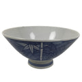 Japanese Porcelain Sometsuke Rice Bowl Owan Vtg Kobachi White Blue Bamboo Y512