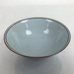 Japanese Porcelain Sometsuke Rice Bowl Owan Vtg Wide White Blue Lines Y41