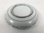 Japanese Porcelain Sometsuke Serving Dish Vtg Shallow Bowl Blue Bamboo Y538
