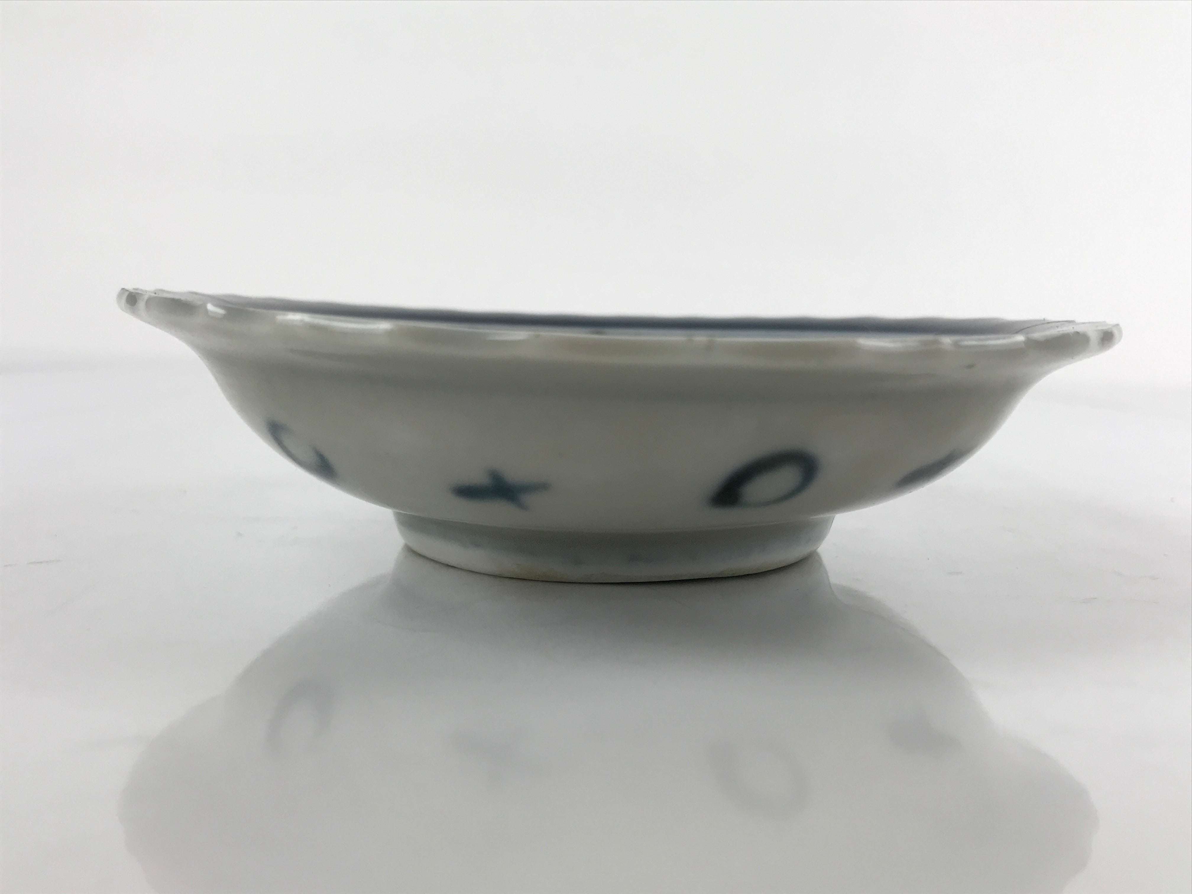 Japanese Porcelain Sometsuke Small Bowl Kobachi Vtg Side Dish Berries Blue PY737