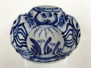 Japanese Porcelain Sometsuke Small Bowl Kobachi Vtg Side Dish Floral Blue PY718