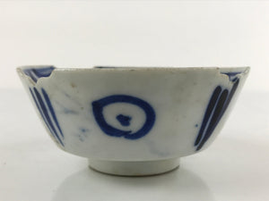 Japanese Porcelain Sometsuke Small Bowl Kobachi Vtg Side Dish Floral Blue PY719