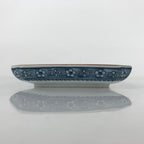 Japanese Porcelain Sometsuke Small Plate Vtg Blue Mountain River Scenery PY823
