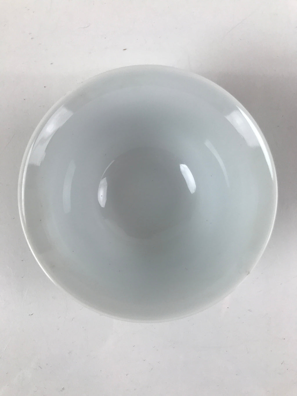 Japanese Porcelain Sometsuke Teacup Vtg Hyotan Gourd White Blue Yunomi TC433