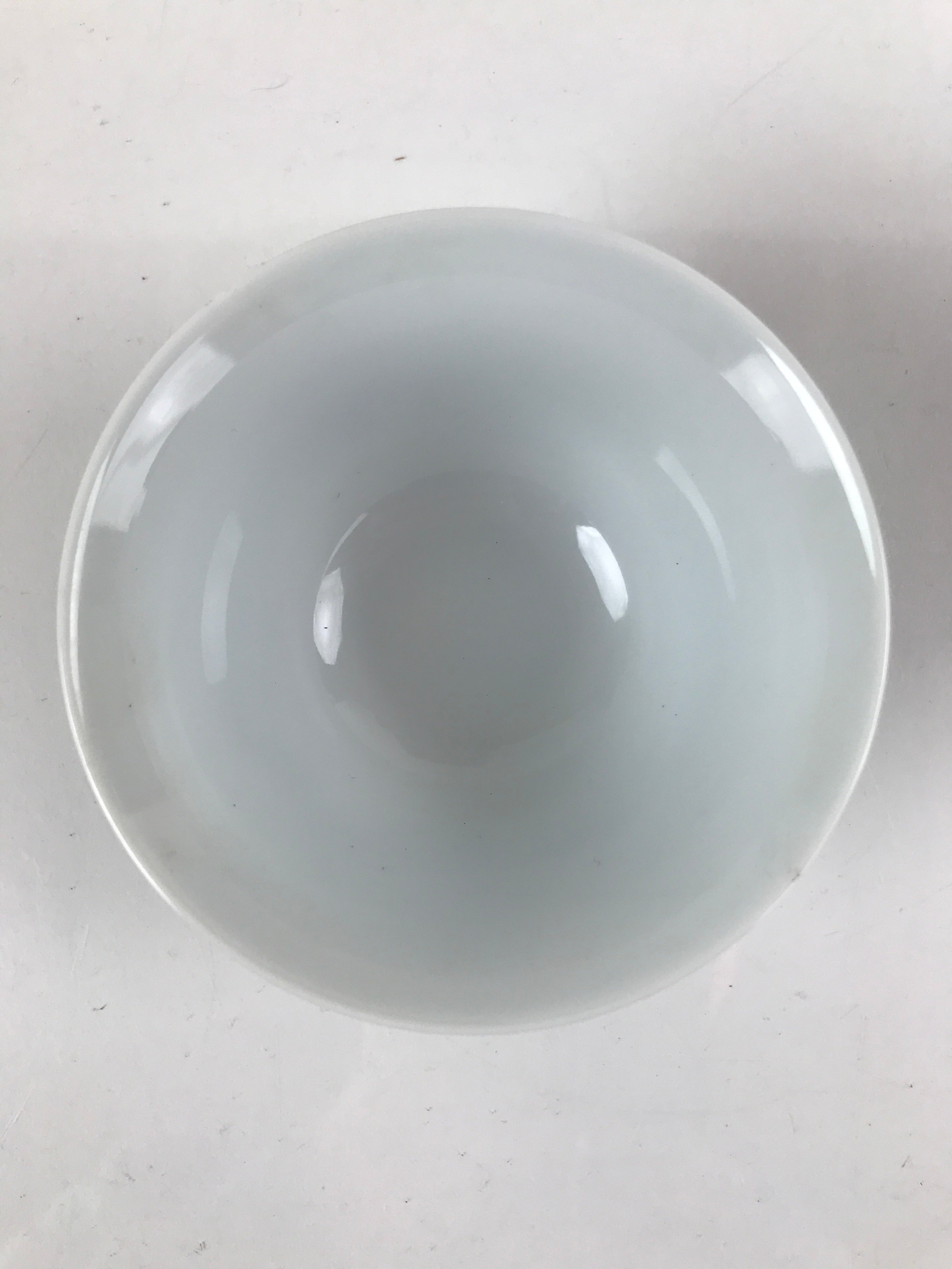 Japanese Porcelain Sometsuke Teacup Vtg Hyotan Gourd White Blue Yunomi TC433
