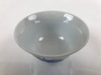 Japanese Porcelain Sometsuke Teacup Vtg Hyotan Gourd White Blue Yunomi TC433